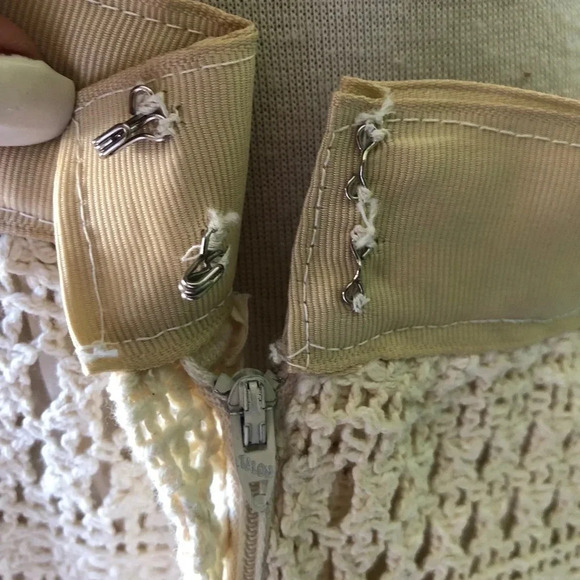 Vintage Cream Maxi Skirt - Picture 6 of 6